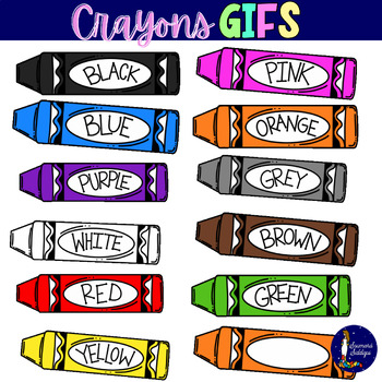 Preview of Crayons GIFS Animated Clip Art