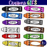Crayons GIFS Animated Clip Art