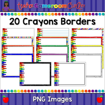 Preview of Crayons Powerpoint Backgrounds Set 1