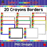 Crayons Powerpoint Backgrounds Set 1