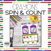 Crayons Spin & Count to 10 Freebie