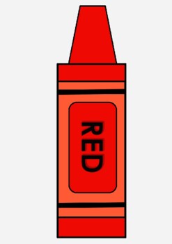 clipart red crayon