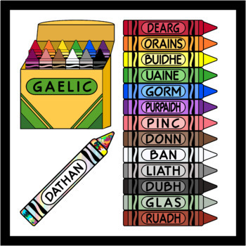 Preview of Crayons in Scottish Gaelic (over 100 images)
