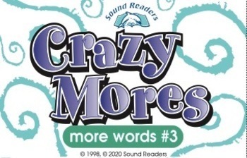 Preview of Crazy Cards! (Crazy Mores: Deck #3 - "ou/ow, oi/oy, au/aw")
