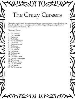 Preview of Crazy Careers Coloring Book
