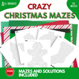 Crazy Christmas Mazes for all Ages | Printable Christmas M
