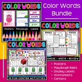 Color Words Bundle | Worksheets | Activities for Learning 