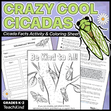 Crazy Cool Facts About Cicadas, Informational Writing Acti