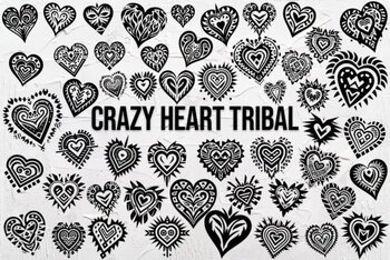 Preview of Crazy Heart Tribal Font