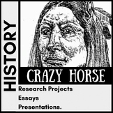 Crazy Horse - Research Organizer / Worksheets - NO PREP - EASEL