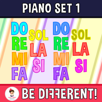 Piano Clipart Set 1 (Monsters) by PartyHead Graphics | TPT