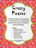 "Crazy Poems" Fluency Practice Program-Fun & Easy Fluency 