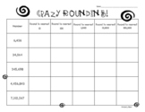 Crazy Rounding!  Rounding Practice Worksheet to 100,000