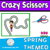 Fine Motor Crazy Scissors!  SPRING THEMED  Scissors skills