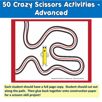 Back to School Themed SCISSORS SKILLS activities for Cutting Skills