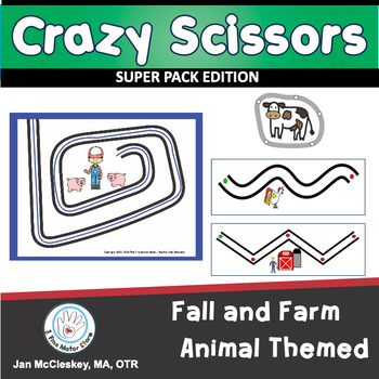 Preview of Scissors Skills Fall and Farm