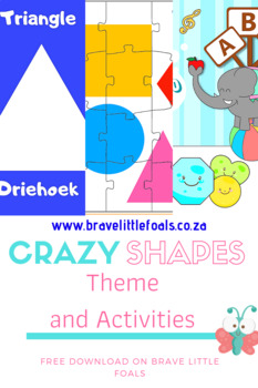 Preview of Crazy Shapes - Pre-K Theme and Activities