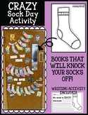 Crazy Sock Day Activity - Sock Coloring Sheet, Door Decor,