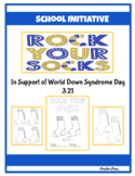 World Down Syndrome Day- Funky Sock Day-  School Initiative Colouring Pages