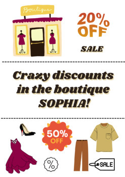 Preview of Crazy discounts in the boutique SOPHIA!