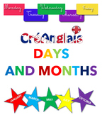 Learn Days and Months - CreAnglais BUNDLE