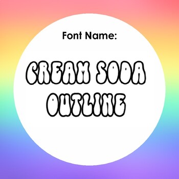Preview of Cream Soda Shadow Font