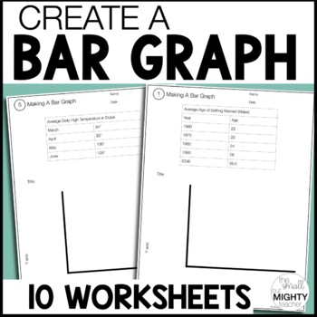 Preview of Create A Bar Graphs Worksheets