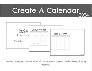 Preview of Create A Calendar 2024
