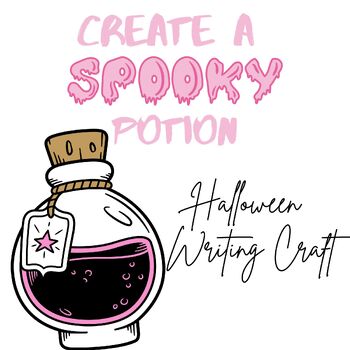 Preview of Create A Spooky Potion | Halloween Writing Craft and Game | No Prep