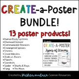 Create-A-Poster BUNDLE! 13 Poster Projects