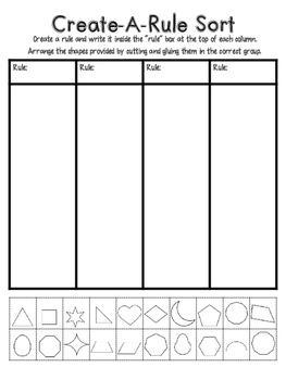 shape attribute sort teaching resources teachers pay teachers