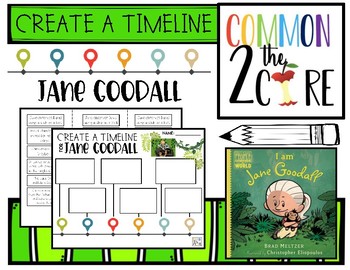 Create A Timeline - Jane Goodall by Common2theCore | TpT