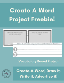 Preview of Create-A-Word Vocabulary Project