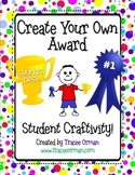 End of the Year Creative Award Activity Craftivity