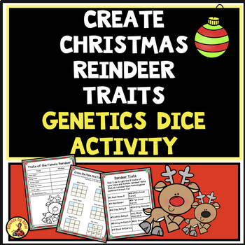 Preview of Create CHRISTMAS REINDEER TRAITS! Dice Roll GENETICS Project