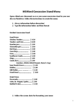 concession stand inventory list