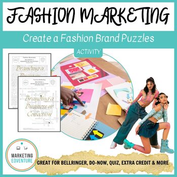 Preview of Create Fashion Brand Crossword & Word Search Puzzles | Design, Marketing, FACS