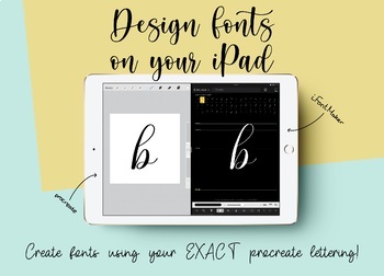 Preview of Create Fonts on your iPad with/without Procreate, Become a Font Designer today!