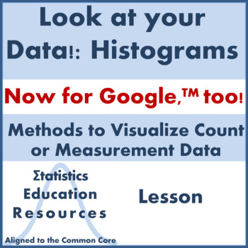 Preview of Statistics: Look at your Data! Histograms (Common Core Aligned Lesson)