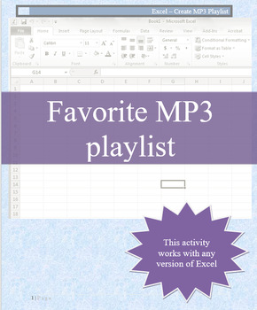 Preview of Create MP3 Playlist with any version of Microsoft Excel