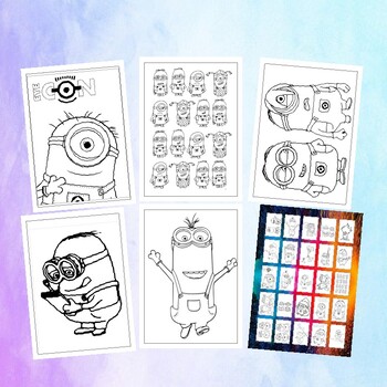 despicable me minion coloring pages for kids