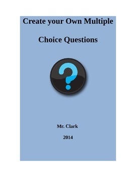 Preview of Create Multiple Choice Questions