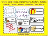 Create Solid 3D Shape Anchor Charts, Posters, BB, Centers,