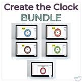 Create The Clock BUNDLE: Telling Time Hour, Half, Quarter,