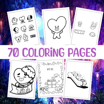 Create Your Masterpiece: BTS Fans' Delight with BT21 Coloring Pages ...