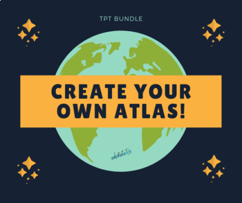 Preview of World Geo & Cultures BUNDLE: Create Your Own Atlas