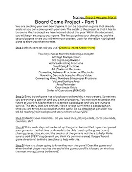 End of Year Project: Create-Your-Own Review Game (with FREE