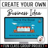 Create Your Own Business Activity | Critical Thinking Proj