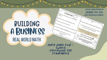 Preview of Create Your Own Business | Real World Math Interactive | Financial Literacy