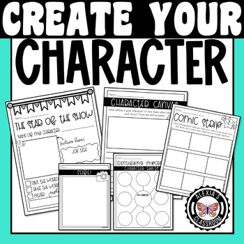 Preview of Create Your Own Character Project | Character Traits Activity